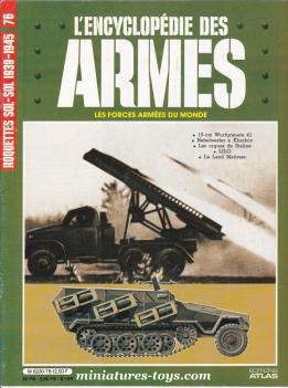 La revue n° 76 de la collection Encyclopédie des armes par Atlas