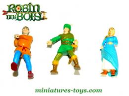 Lot de 3 figurines sur le thème de Robin des bois au 1/32e incomplètes