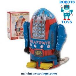 Le robot jouet de style ancien Mr Atomic Cragstar en métal
