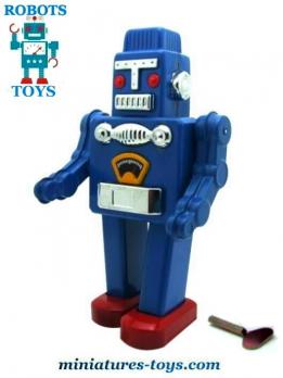 Le robot jouet Azul en métal de style ancien vintage Tin Toys