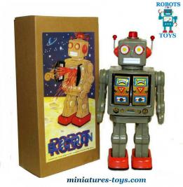 Le robot jouet Grand Xina électron en métal de style ancien vintage Tin Toys