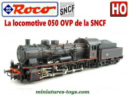 La locomotive a vapeur type 050 OVP de la SNCF miniature de Roco au H0 HO