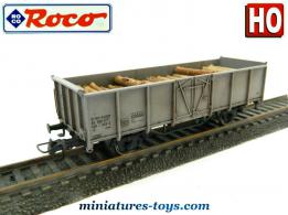 Le wagon tombereau ouvert gris SBB CFF miniature par Roco au H0 HO