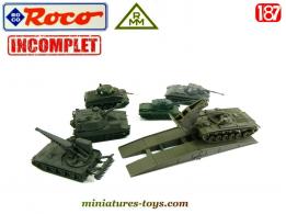 Un lot de 6 miniatures militaires incomplètes Roco et RMM au HO 1/87e