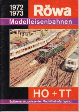 Le catalogue grand format de trains miniatures Rowa de 1972 1973