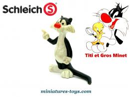 Sylvester le gros minet de Titi en figurine plastique vintage par Schleich