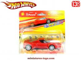 La Ferrari Dino rouge en miniature de Hot Wheels pour Shell au 1/38e
