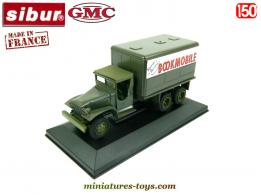 Le GMC CCKW 353 6x6 militaire Bookmobile en miniature de Sibur au 1/50e