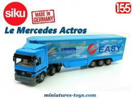 Le Mercedes Actros et sa semi remorque Lufthansa Cargo miniature Siku au 1/55e