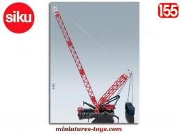 La grue géante mobile rouge sur camion miniature par Siku au 1/55e