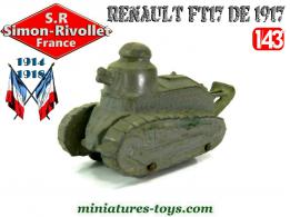 Le char français Renault FT17 de 1917 en miniature par Simon-Rivollet au 1/43e