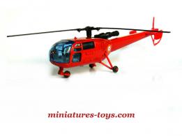 Un hélicoptère Alouette III du secours aérien en miniature par Solido au 1/50e