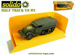 L'Half track M3 bâché en miniature de la série 200 de Solido au 1/50e