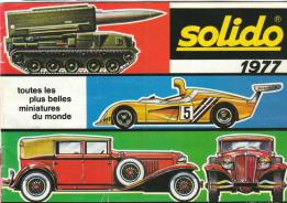 Le catalogue des miniatures Solido de 1977
