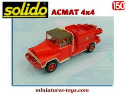 L'Acmat 4x4 CCFM des marins pompiers en miniature par Solido au 1/50e