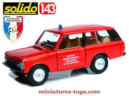 Le Range Rover de liaisons pompiers miniature de Solido au 1/43e