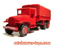 Le GMC 6x6 CCKW 353 pompiers en miniature au 1/50e de Solido