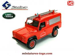 La Land Rover Defender pompiers Chamrousse en miniature de Solido au 1/43e