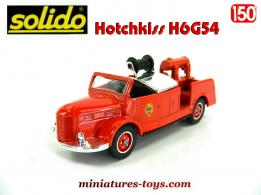 Le Hotchkiss H6G54 pompiers premiers secours en miniature de Solido au 1/50e