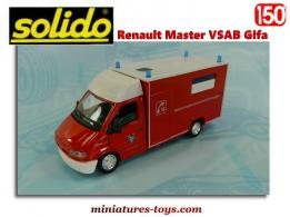 Le Renault Master VSAB Gifa pompiers français miniature de Solido au 1/50e