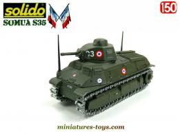 Le char Somua S35 armée française 1940 en miniature de Solido au 1/50e