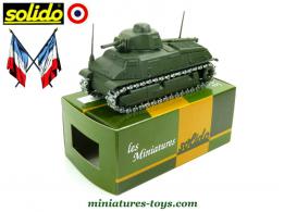 Le char Somua S35 français modèle 1940 en miniature de Solido au 1/50e