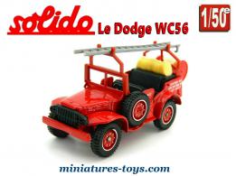 Le Dodge 4x4 WC56 dévidoir pompiers en miniature Solido au 1/50e