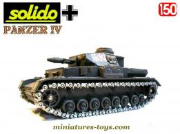 Le char Panzer IV F1 gris canon court en miniature de Solido au 1/50e