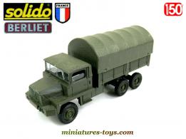 Le camion militaire Berliet GBC 8 Kt bâché en miniature de Solido au 1/50e