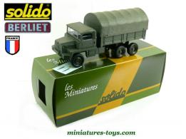 Le camion militaire Berliet GBC 8 Kt bâché miniature de Solido au 1/50e