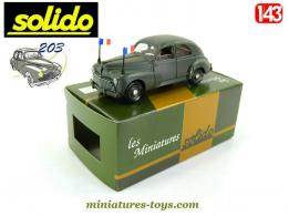 La voiture Peugeot 203 militaire en miniature de Solido au 1/43e
