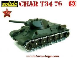 Le char russe T34/76 modèle 1943 en miniature de Solido au 1/50e
