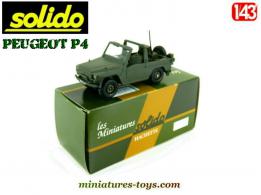 Le VLTT Peugeot P4 radio militaire en miniature par Solido au 1/43e