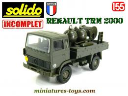 Le Renault TRM 2000 sphères incendies en miniature Solido au 1/55e incomplet