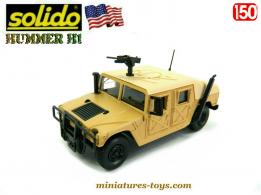 Le VLTT Hummer H 1 sable a tourelle cal 50 en miniature de Solido au 1/50e