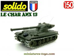 Le char français AMX 13 canon 105mm en miniature par Solido au 1/50e