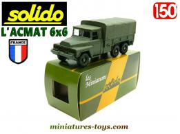 Un ACMAT 6x6 militaire français en miniature par Solido au 1/50e