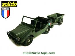 La Jeep DKW Munga militaire et sa remorque en miniature de Solido au 1/43e