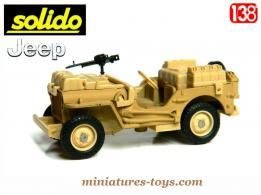La Jeep Willys commando LRDG miniature de Solido au 1/38e
