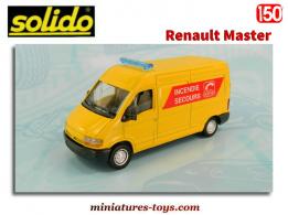Le Renault Master VPI Paris exposition pompiers miniature de Solido au 1/50e
