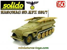 Un Hanomag SdKfz 251 porte pontons en miniature Solido au 1/50e