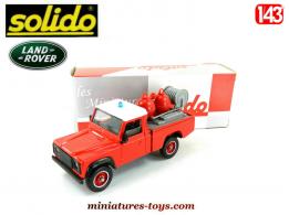 Le Land Rover 110 Defender sphères VLIS pompiers en miniature Solido au 1/43e