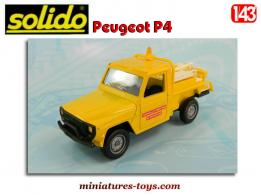 Le Peugeot P4 pick-up CCF Picot pompiers forestiers miniature de Solido au 1/43e