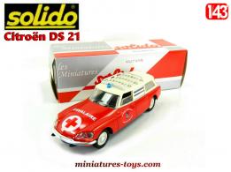 Le break Citroën DS 21 pompiers de Cavalaire en miniature par Solido au 1/43e