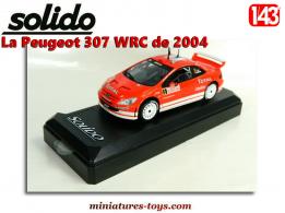 La Peugeot 307 WRC de 2004 miniature par Solido au 1/43e