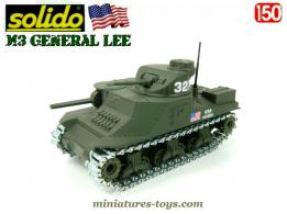 Le char américain M3 Général Lee en miniature de Solido au 1/50e