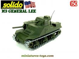 Le char américain M3 Général Lee en miniature de Solido au 1/50e