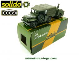 Le Dodge WC 51 4x4 avec remorque cuisine miniature de Solido au 1/50e