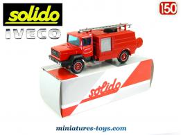Le camion de pompiers citerne Iveco CCR miniature par Solido au 1/50e
