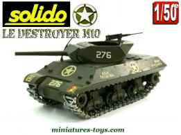 Le chasseur de chars Destroyer M10 miniature au 1/50e solido 1944 1984